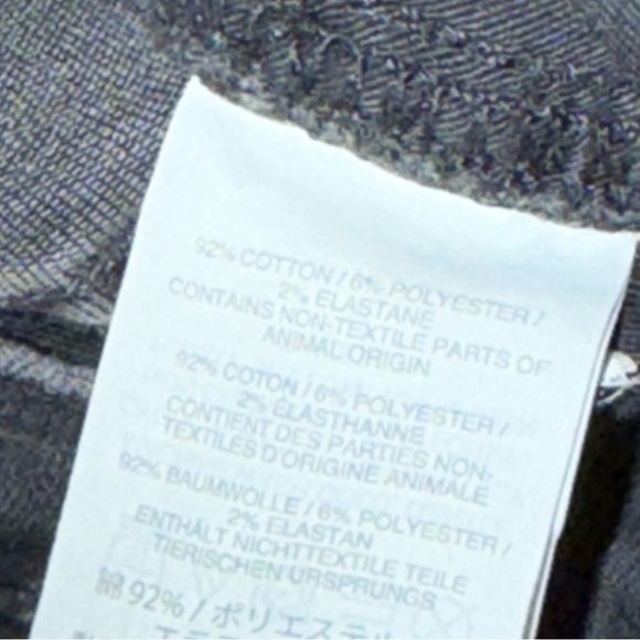 Madewell 9" High Rise Skinny Jeans in Black Raw Hem Distressed Boho - Picture 7 of 14